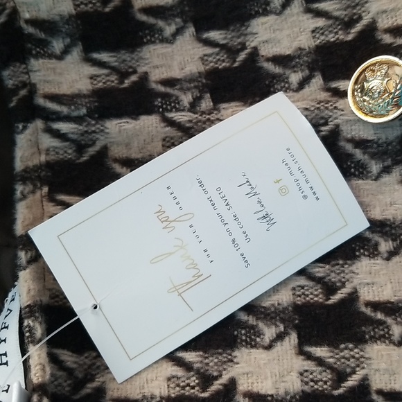 HYFVE Mini Skirt (brown) with gold button design - Picture 5 of 5